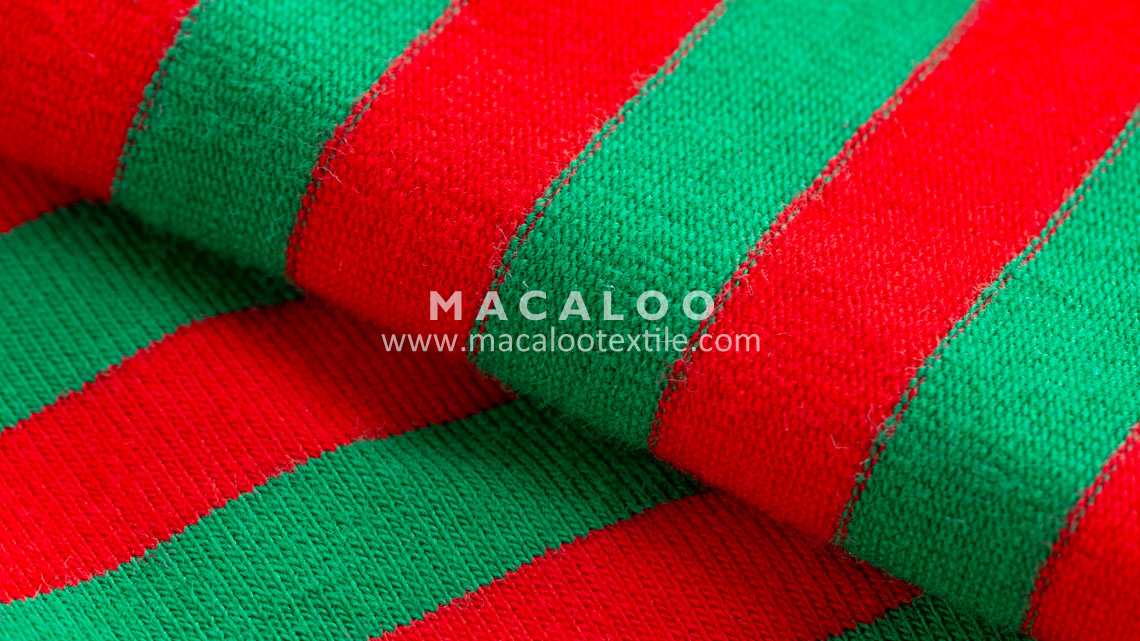 Christmas stripe fabric