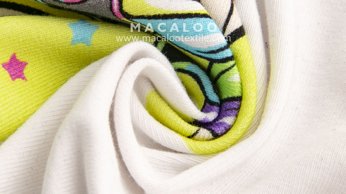 digital printing cotton jersey knit fabric