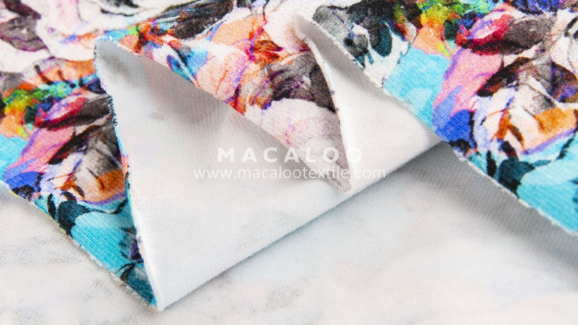print cotton lycra spandex fabric