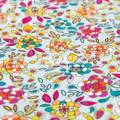 Custom print cotton french terry fabric