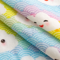 Custom printing cotton muslin double gauze fabric