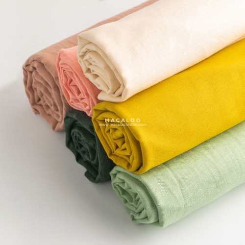 Solid color 100% linen fabric