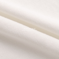 Solid 1x1 rib knitting cotton spandex interlock fabric