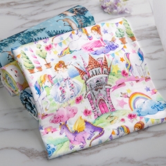 Custom printed 100% cotton double gauze fabric for baby