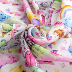 Custom printed 100% cotton double gauze fabric for baby