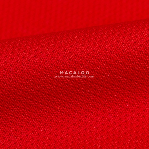 Athletic mesh knit polyester fabric for activewear