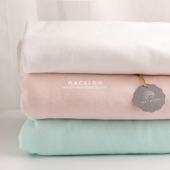 Wholesale rib stretch cotton interlock knit fabric for t shirt