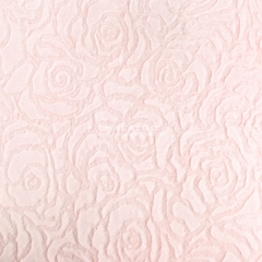 Soft floral embossed minky plush fabric