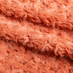 340gsm rose swirl knit 100 polyester minky blanket fabric wholesale