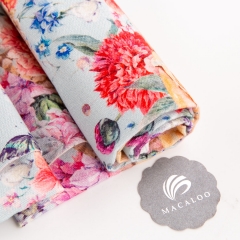 Floral cotton canvas digital printed fabric