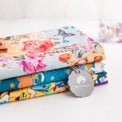 Floral cotton canvas digital printed fabric