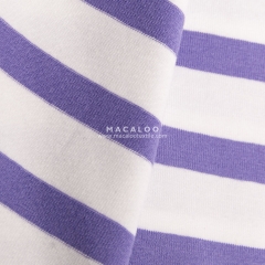 Soft cotton elastance stripe jersey fabric for clothing