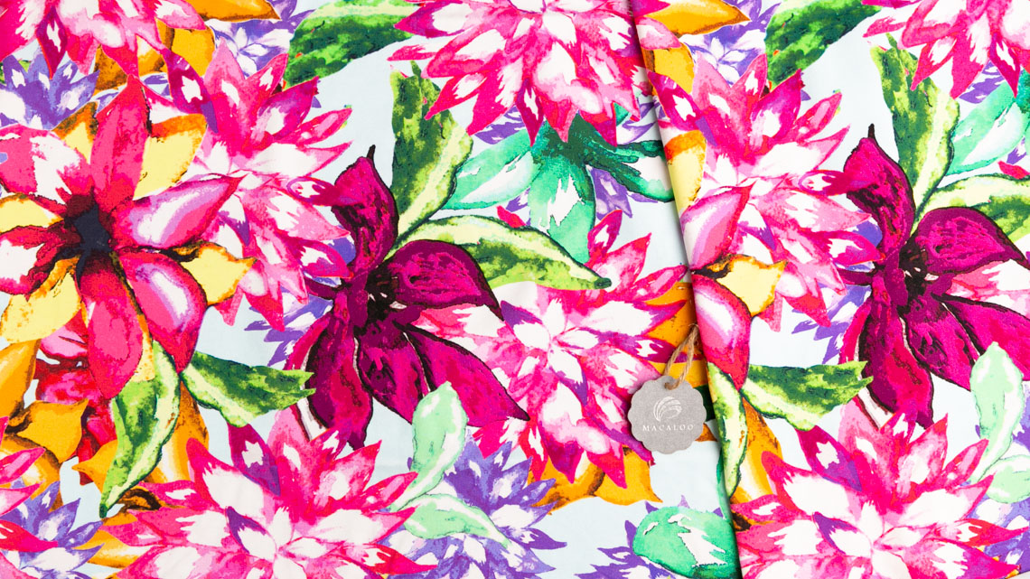 flower printed fabric