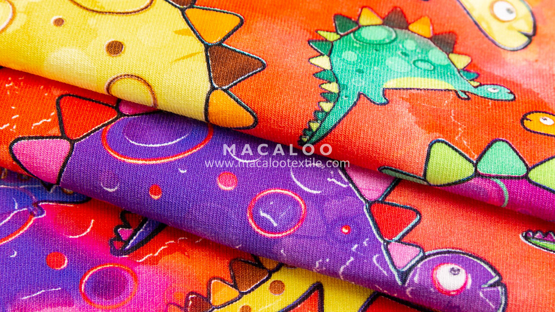 printed cotton spandex fabric