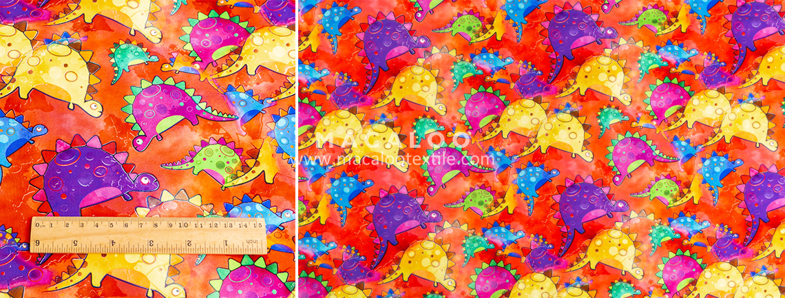 printed cotton spandex fabric