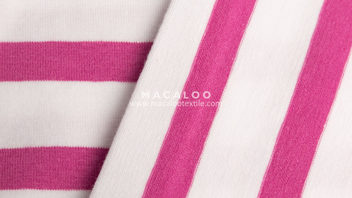 stripe cotton spandex fabric