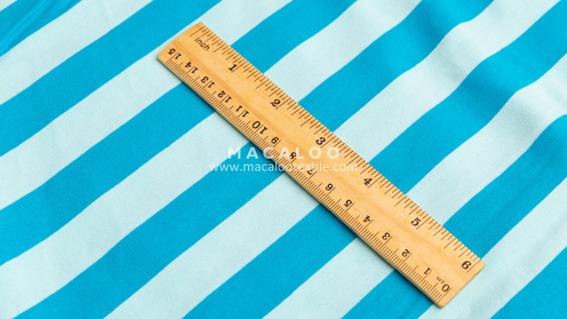 stripes cotton spandex fabric