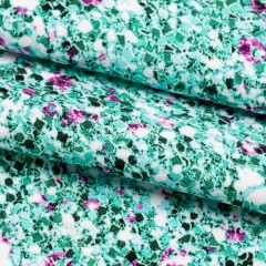 Vibrant color knitting cotton spandex fabric with custom digitally printing