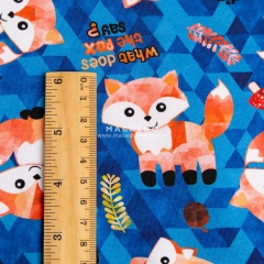 Factory custom fabric printing cotton lycra fabric for baby clothing
