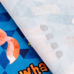 Factory custom fabric printing cotton lycra fabric for baby clothing