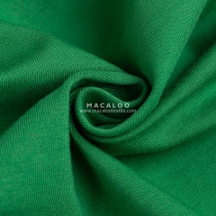 Solid green knit cotton lycra jersey