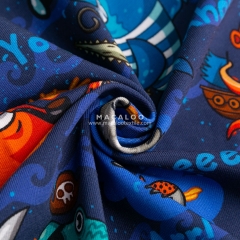 MOQ 1 yard 95% cotton 5% spandex digital printed fabric