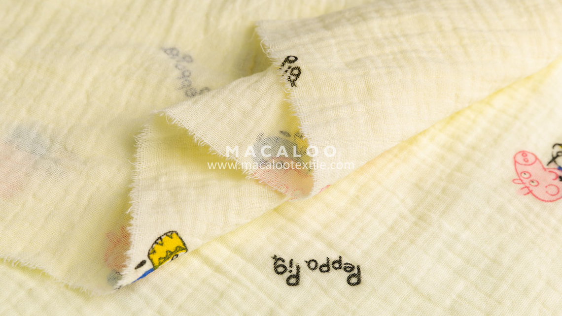 double gauze muslin fabric