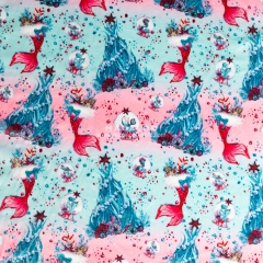 Polyester minky brushed fleece fabric Custom printed