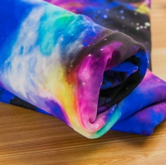 Breathable custom printed nylon lycra fabric for Yoga