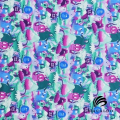 Baby prints digital printing cotton lycra knit fabric