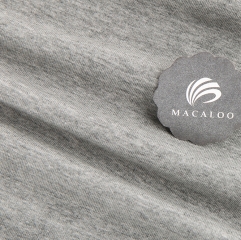 Heather grey cotton spandex single jersey fabric