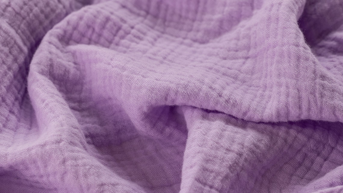 wholesale solid crinkle lavender baby gauze wrap swaddle blanket
