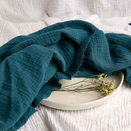 1 yard 100% cotton gauze organic muslin fabric for baby swaddle blankets