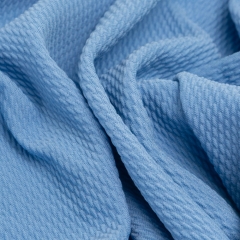 New blue bullet polyester spandex jersey knit fabric for bow