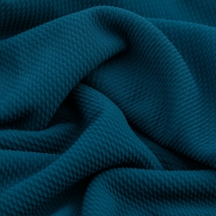 Hot sale solid blue bullet liverpool knit fabric for bows