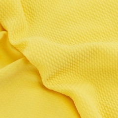Yellow solid soft by the yard bullet textured fabric liverpool knitted for dresses
