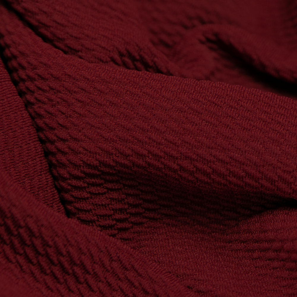 Burgundy Polyester Spandex Fabric #149