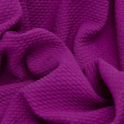 Violet soft bullet textured liverpool poly spandex jersey knit fabric for apparel