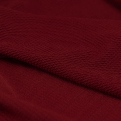 Burgundy solid by the yard spandex polyester bullet textured liverpool fabric