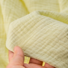 Square shape pale lemon 100% organic cotton swaddle blanket for baby