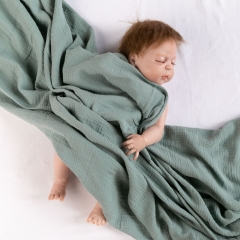 gauze muslin newborn baby wrap swaddle blanket