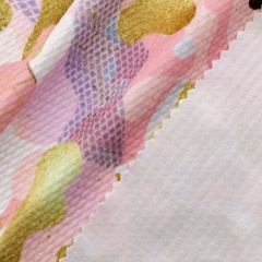 Wholesale custom polyester spandex bullet knit print fabric