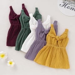 New fashion nonsleeve children girls fancy cotton dress