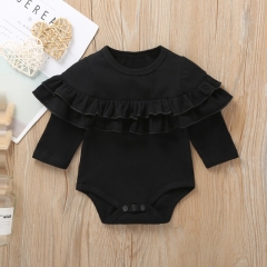 China manufacturer super soft solid 100% cotton muslin baby romper