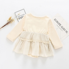 New fashion custom organic cotton baby clothes romper
