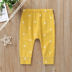 Wholesale spring/autumn season cartoon printed cotton legging pants for baby