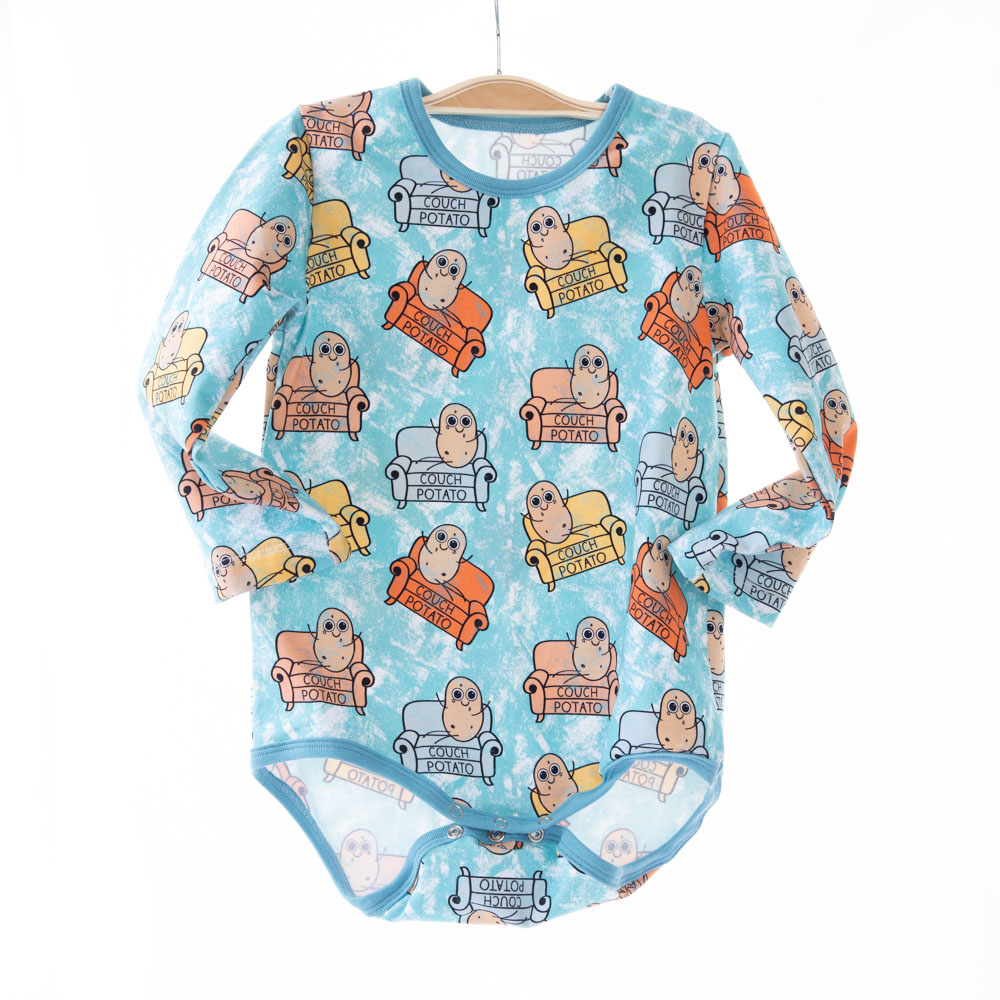 bright color custom printed cute newborn boutique clothing autumn outfit baby boy long sleeve grow rompers