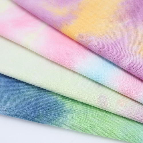 MCCD0032# 320gsm French Terry Tie-Dyed Fabirc in stock