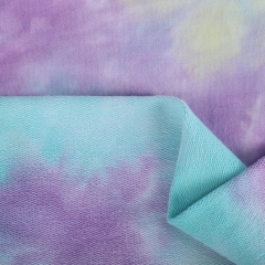 MCCD220# 250gsm French Terry Tie-Dyed Fabirc in stock