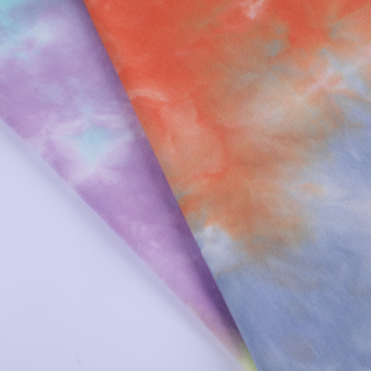 MCCD220# 250gsm French Terry Tie-Dyed Fabirc in stock